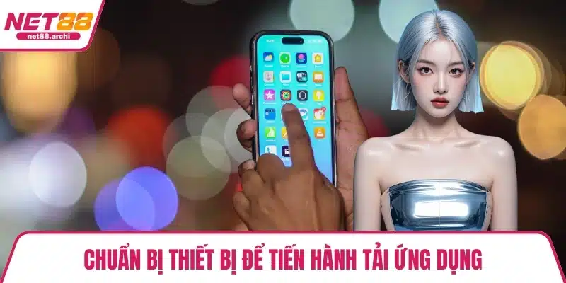 Chuẩn bị thiết bị để tiến hành tải ứng dụng