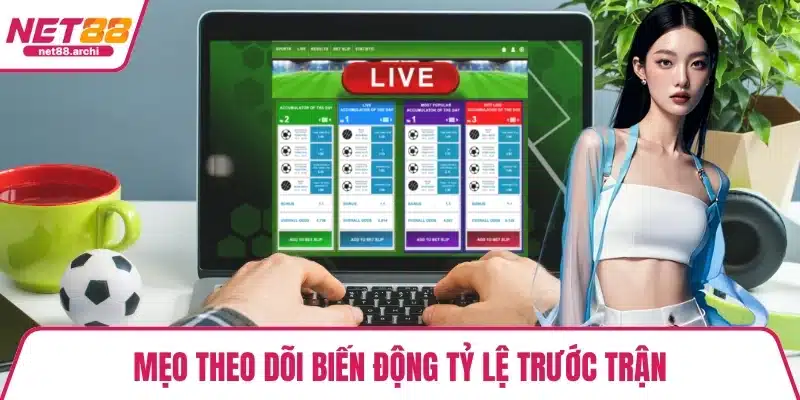 Mẹo theo dõi biến động tỷ lệ trước trận